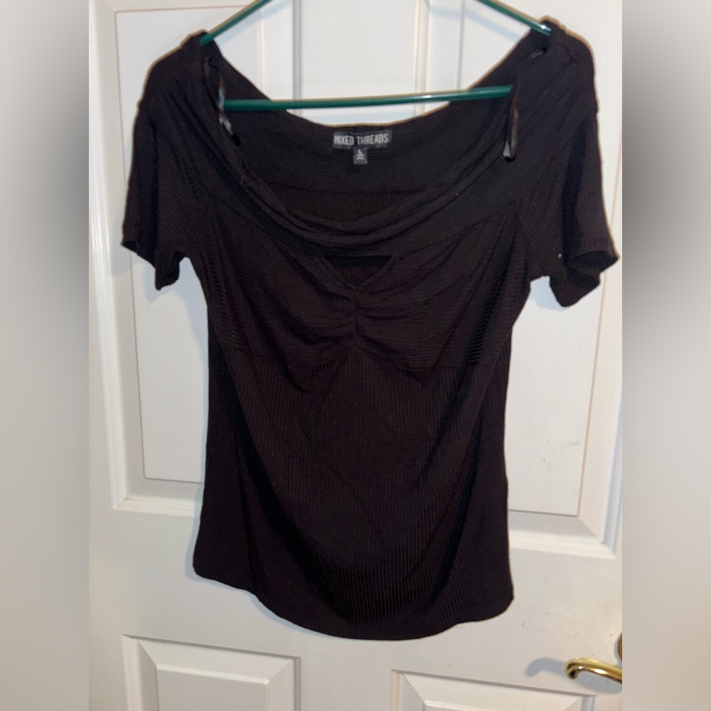 Mixed Threads Black Stretchy T-Shirt